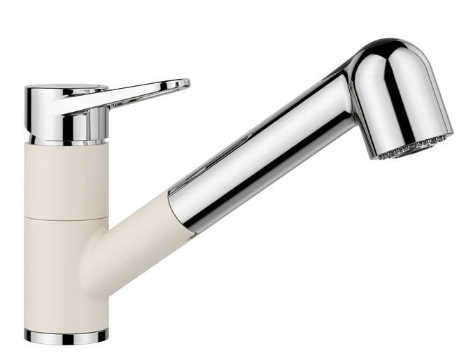 KÜCHENARMATUR 526982  - Chromfarben/Weiß, Basics, Metall (5,5/18/24,4cm) - Blanco