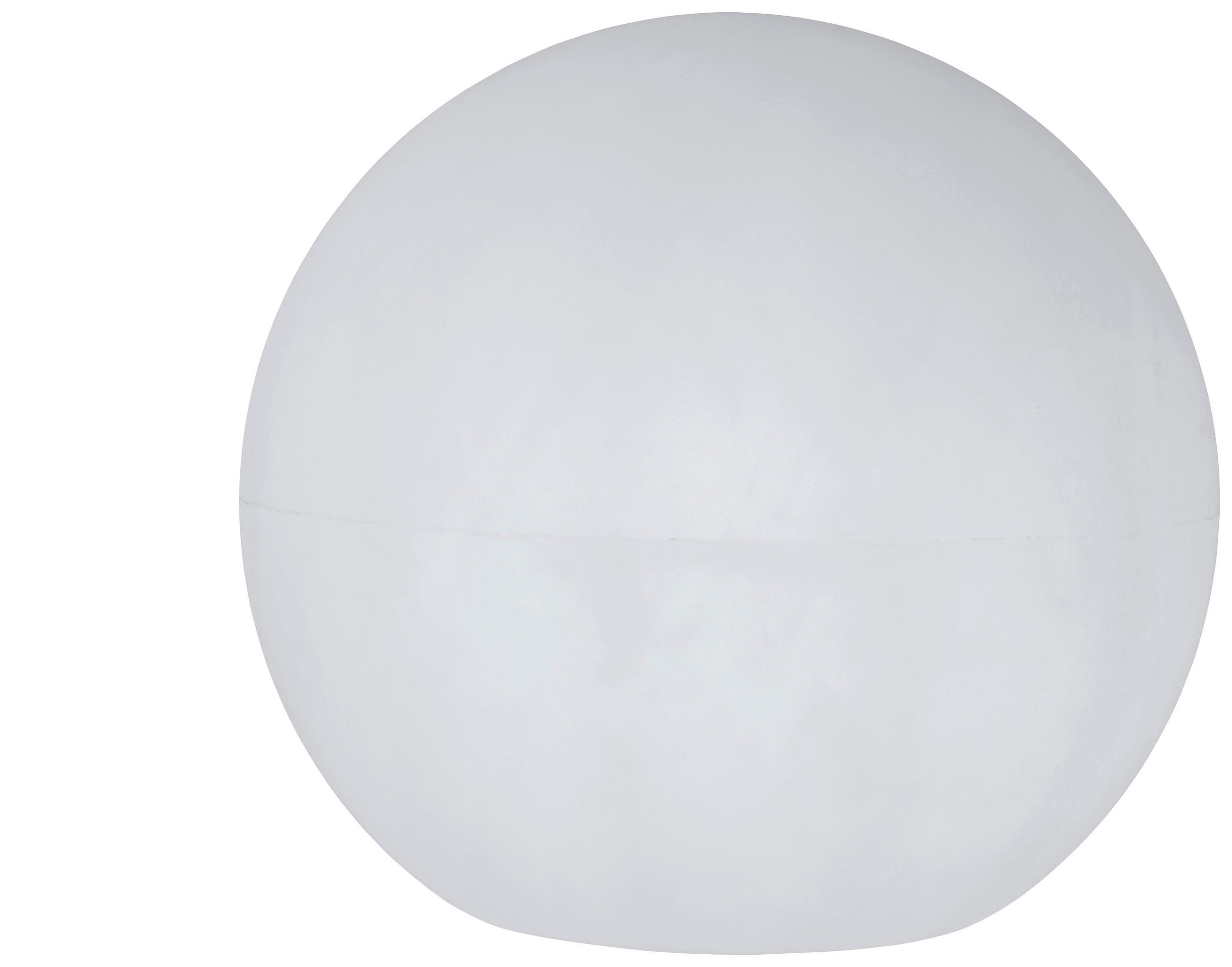 AUßENKUGELLEUCHTE BULY 50 cm  - Transparent/Weiß, KONVENTIONELL, Kunststoff (50cm) - Newgarden