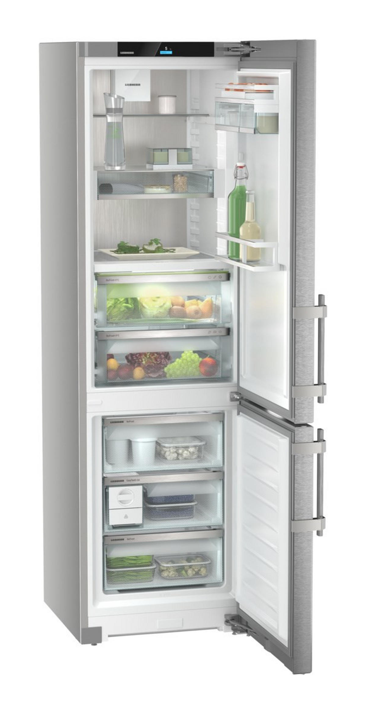 KÜHL-GEFRIER-KOMBINATION CBNSDA575I-22  - Edelstahlfarben, Basics, Metall (59,7/201,1/67,5cm) - Liebherr