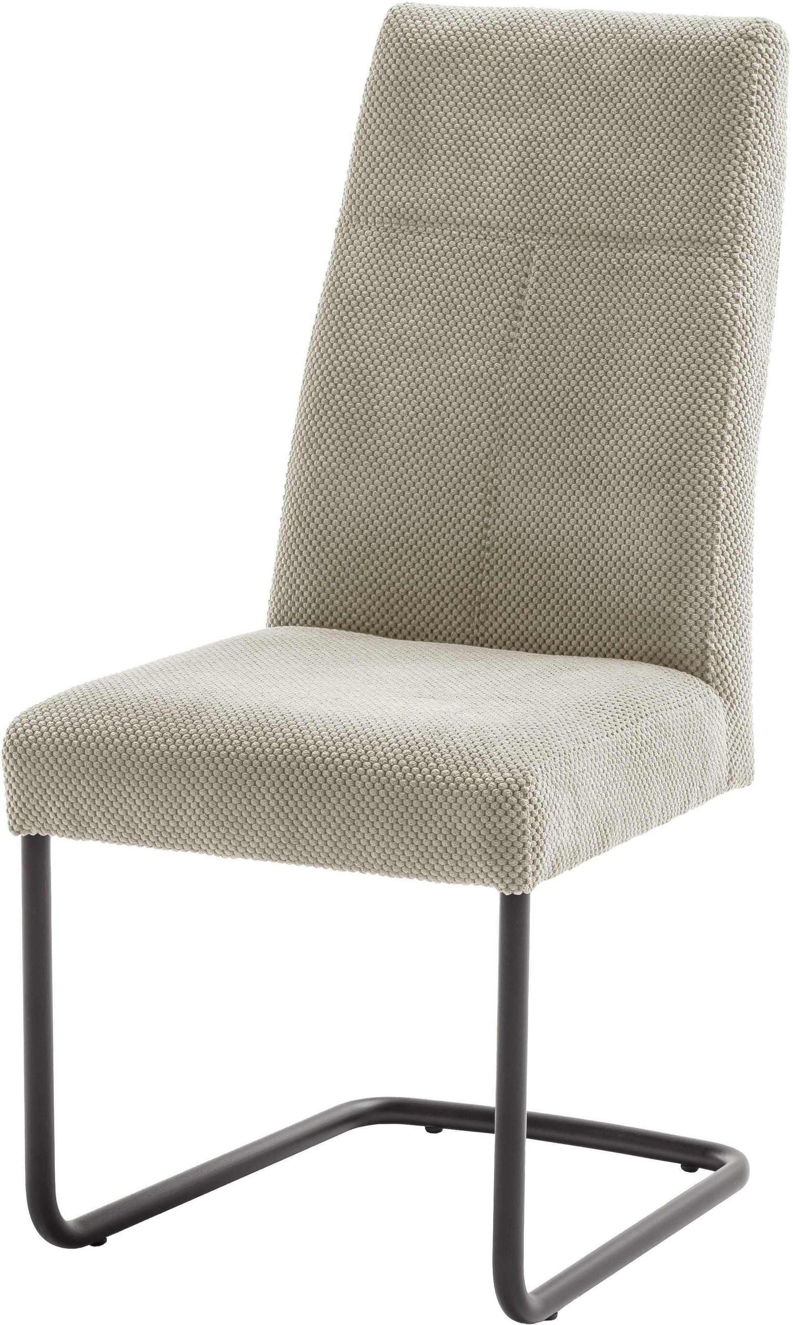 SCHWINGSTUHL  in Cord  - Sandfarben/Schwarz, Modern, Textil/Metall (50/102/63cm) - Carryhome
