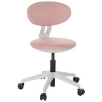 JUGENDDREHSTUHL Rosa  - Weiß/Rosa, Basics, Kunststoff/Textil (42/66-87/52cm) - MID.YOU