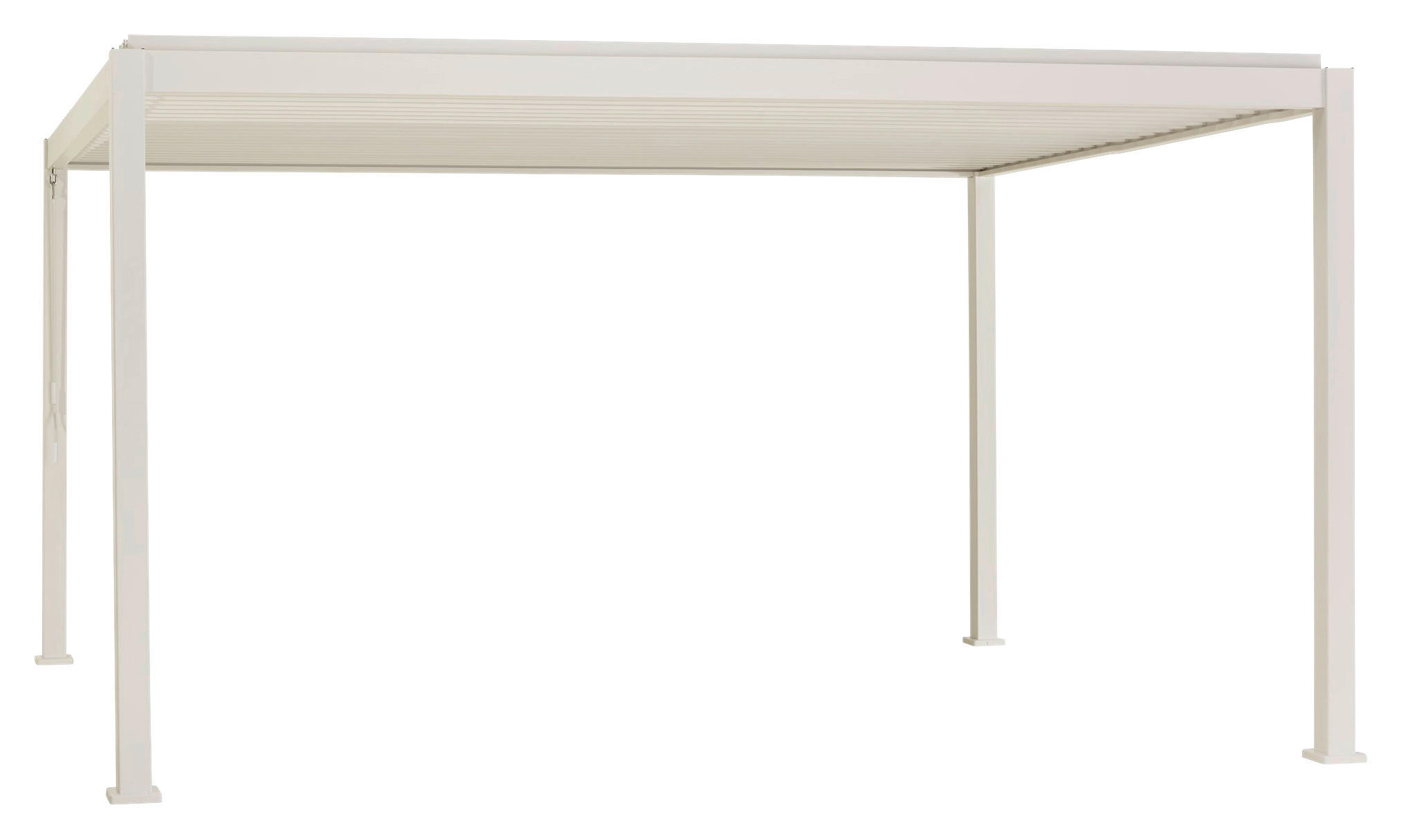 PERGOLA velikost: 400/250/300 cm - bílá, Moderní, kov (400/250/300cm) - Gardenson