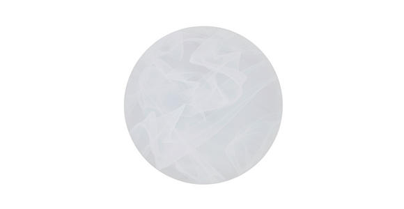 LED-DECKENLEUCHTE 38/8 cm - Alabasterfarben/Weiß, Basics, Kunststoff/Metall (38/8cm) - Boxxx