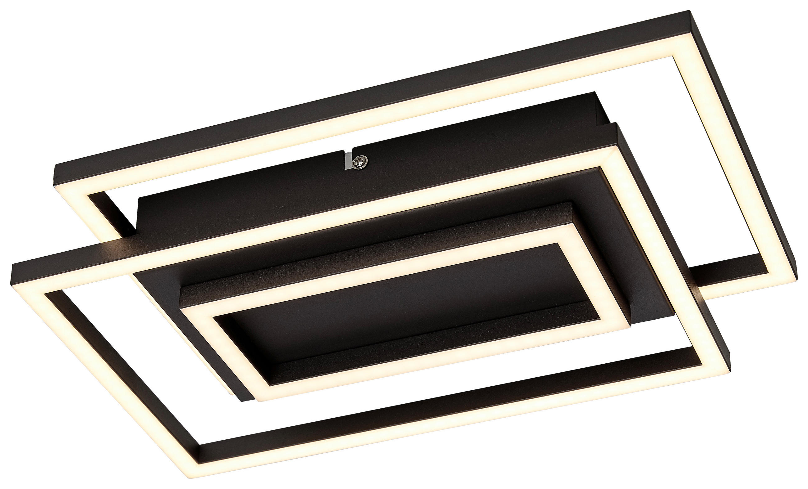 LED-DECKENLEUCHTE 35/24/6 cm   - Schwarz, Trend, Kunststoff/Metall (35/24/6cm) - Novel