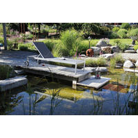 SONNENLIEGE 60/35/198 cm  - Anthrazit, Basics, Textil/Metall (60/35/198cm) - Gardenson