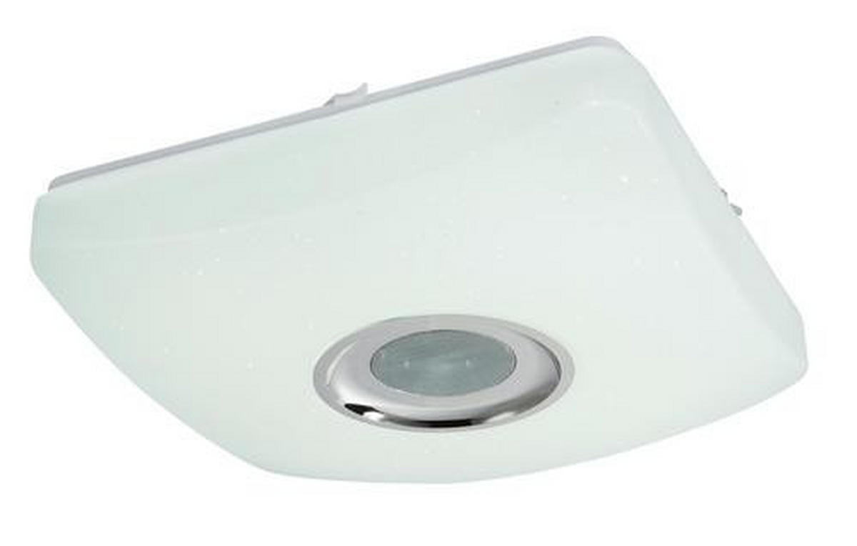 LED SVJETILJKA STROPNA Ayleen  - bijela/boje kroma, Basics, metal/plastika (36,5/36,5/9cm) - Globo