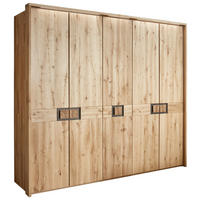 DREHTÜRENSCHRANK  in Eichefarben, Dunkelbraun  - Eichefarben/Dunkelbraun, Natur, Holz (251,9/223,3/61,9cm) - Valnatura
