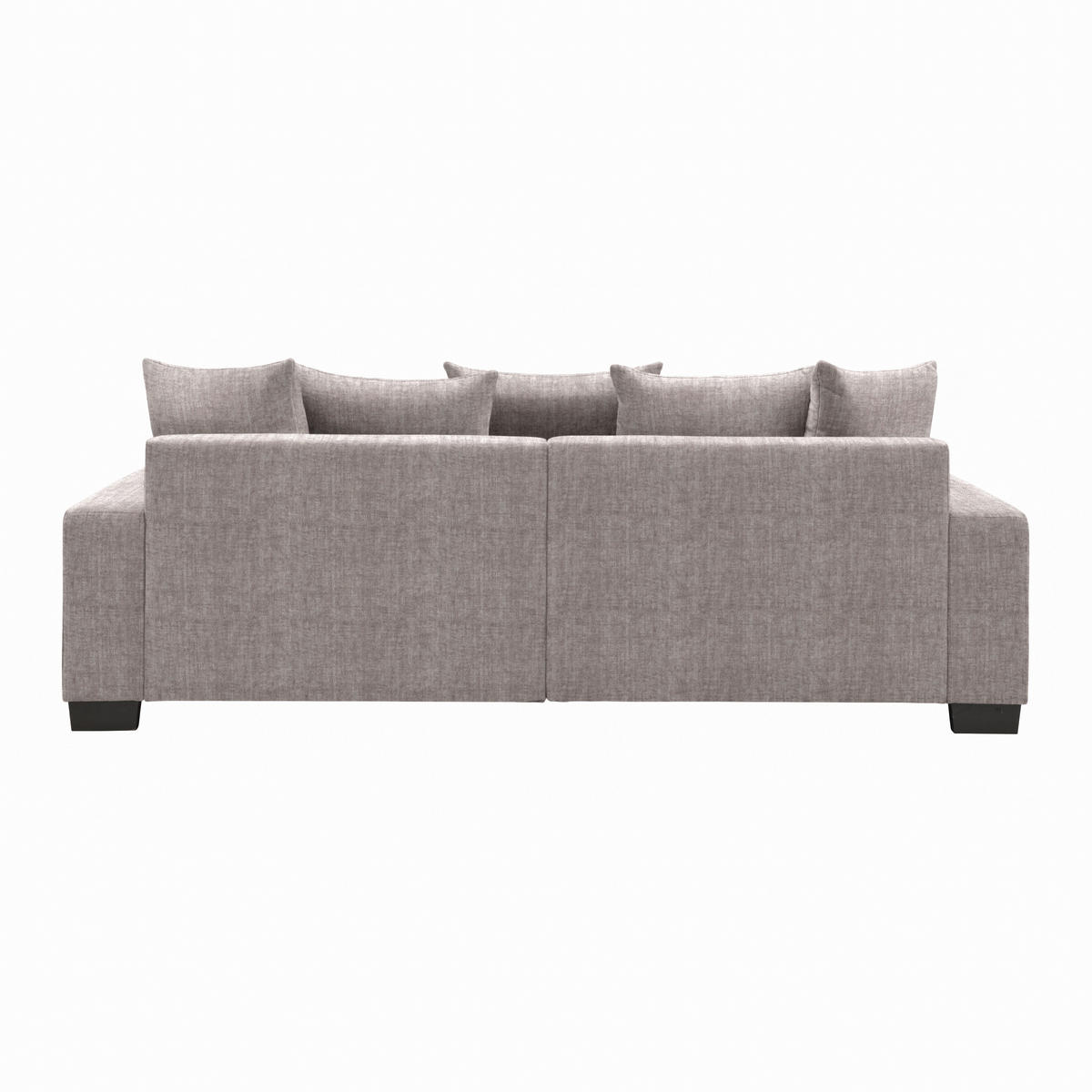 BIG SOFFA i taupe  - svart/taupe, Modern, trä (246/93/124cm) - MID.YOU
