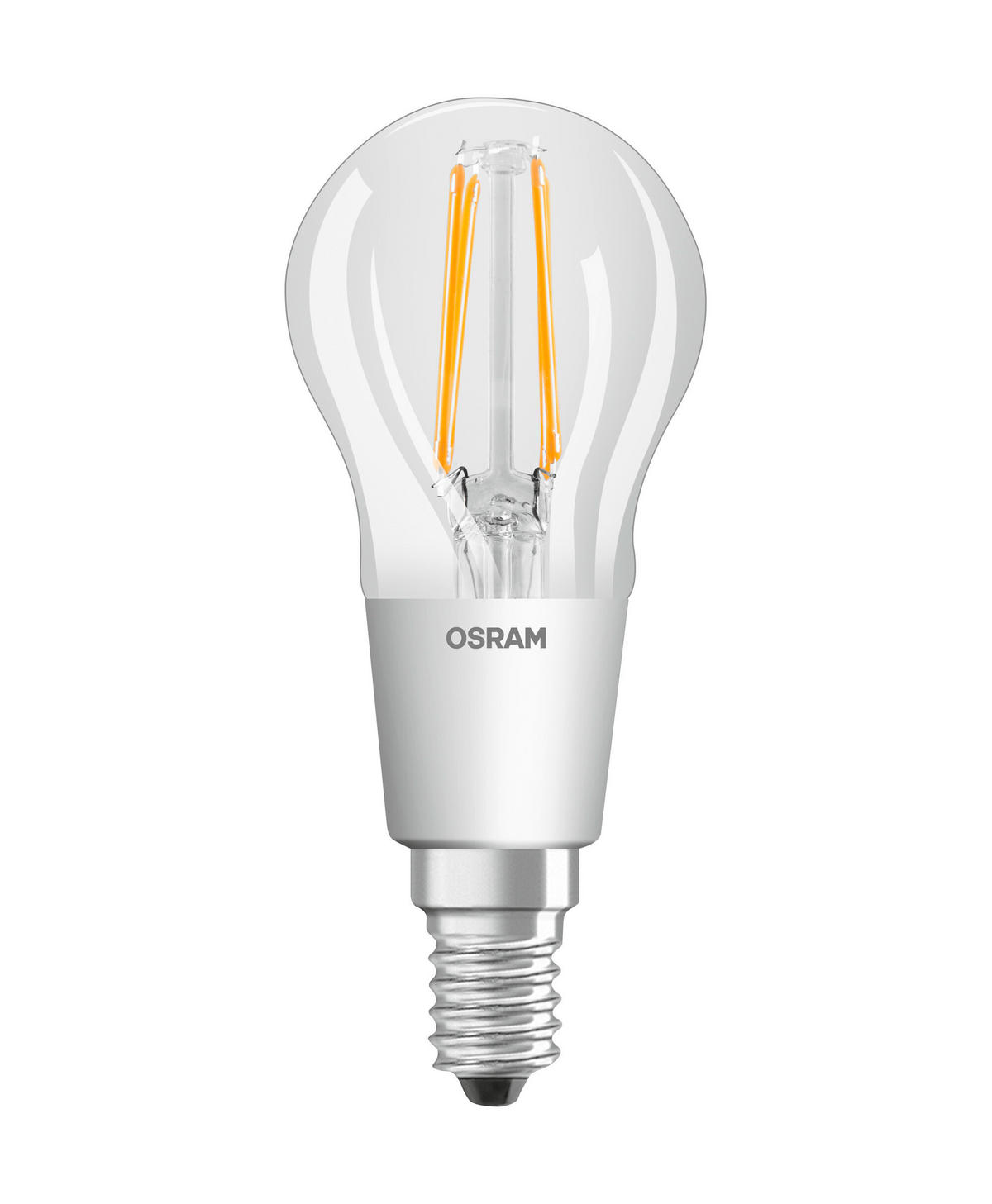 LED-LEUCHTMITTEL   E14 4 W 470 lm 2 Stück  - Klar, Basics, Glas (4,5/10,7cm) - Osram