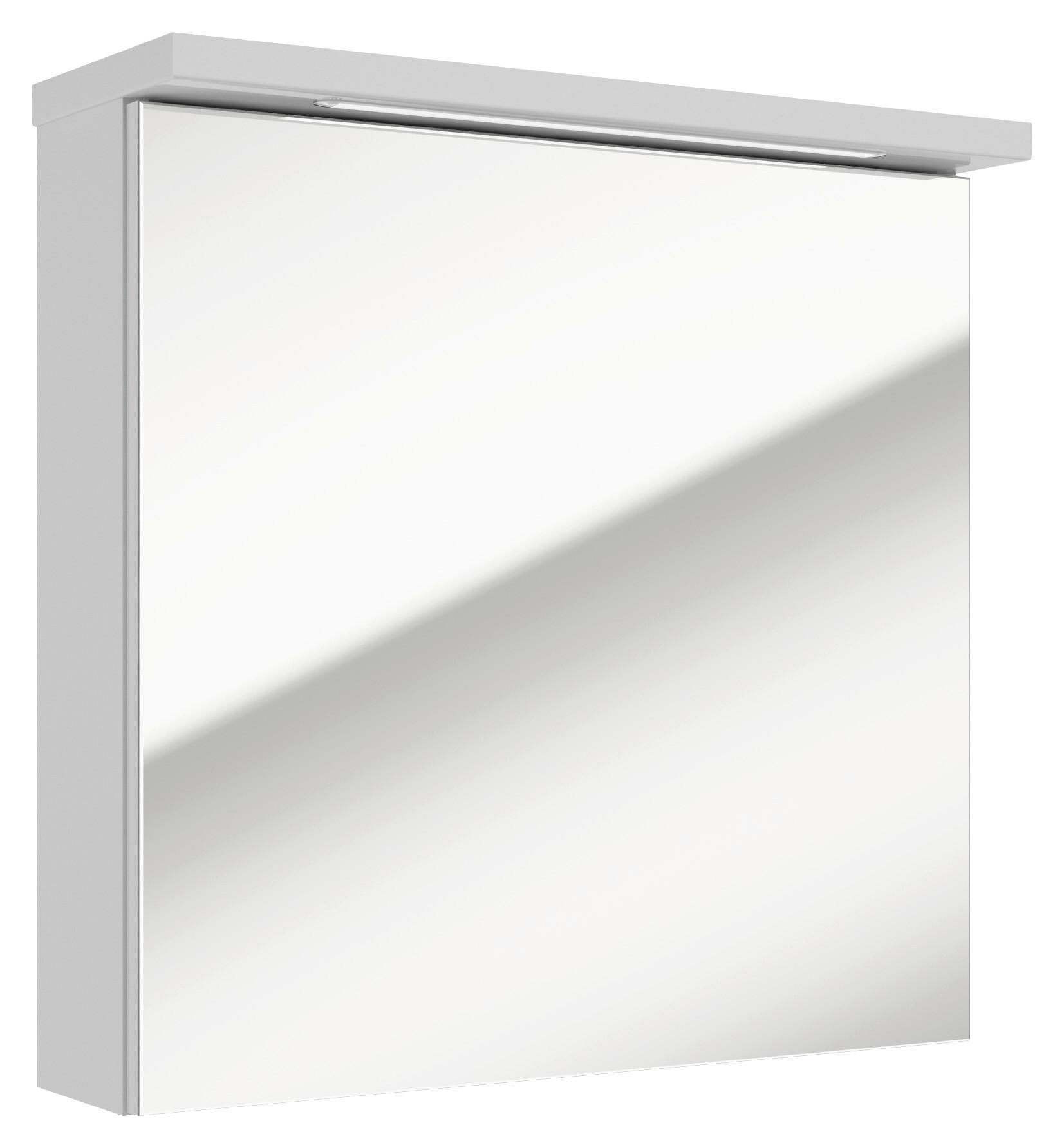 SPIEGELSCHRANK Weiß  - Weiß, Basics, Glas/Holzwerkstoff (61/60/20cm) - MID.YOU