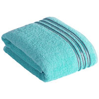 BADETUCH Cult de Luxe Blau 150/100 cm  - Blau, Basics, Textil (150/100cm) - Vossen
