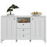 KOMODA SIDEBOARD, bílá - bílá/bronzová, Lifestyle, kov/kompozitní dřevo (157/90/44cm) - Landscape KOMODA SIDEBOARD, bílá - bílá/bronzová, Lifestyle, kov/kompozitní dřevo (157/90/44cm) - Landscape