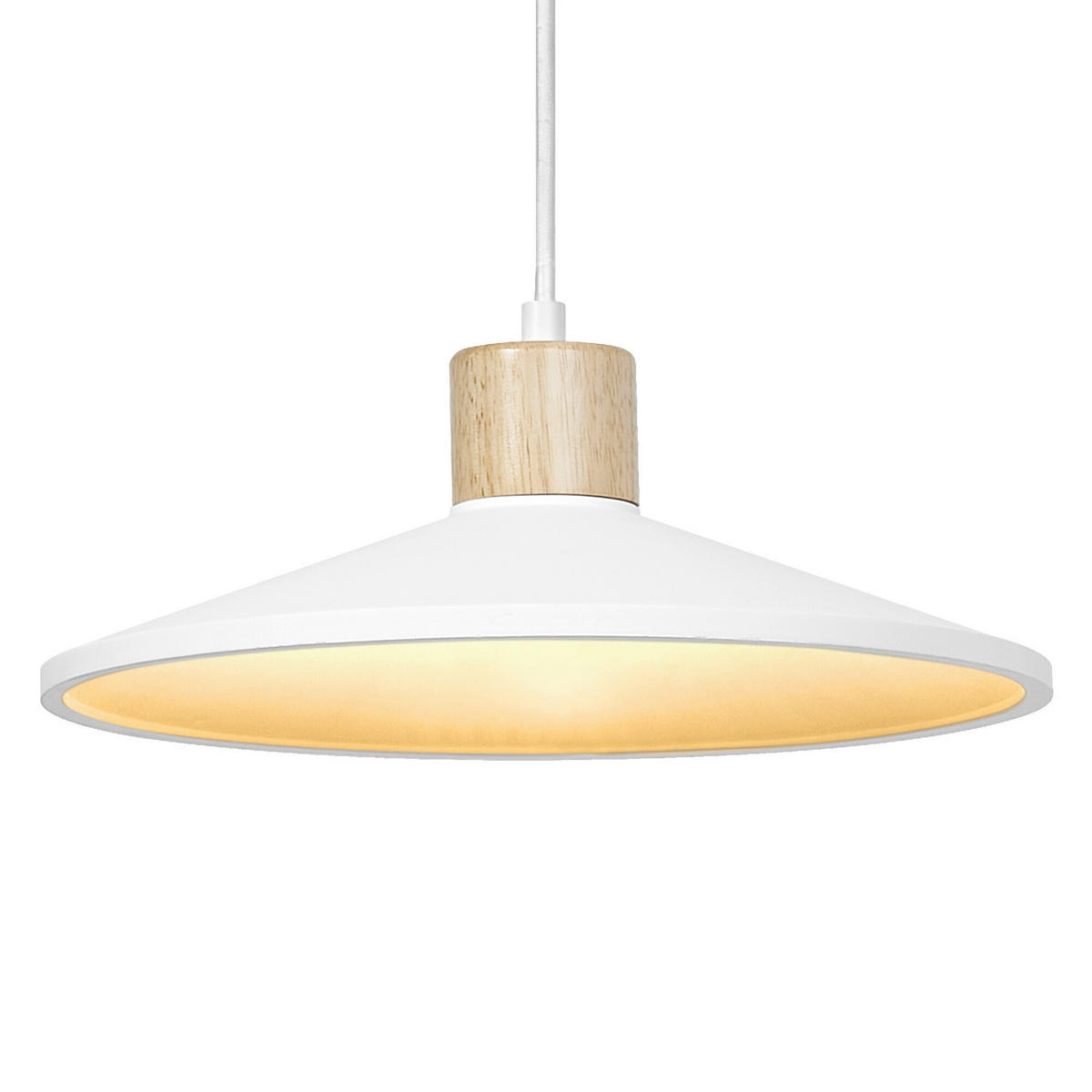 HÄNGELEUCHTE 32/116.5 cm  - Basics, Holz/Stein (32/116.5cm) - Osram