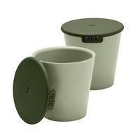 KINDERBECHER  - Grün, Design, Kunststoff (7,7/16,6/7,8cm)