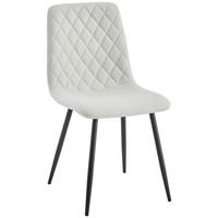 STOL, kovina, tekstil bež  - črna/bež, Design, kovina/tekstil (45/87/55,5cm) - Stylife