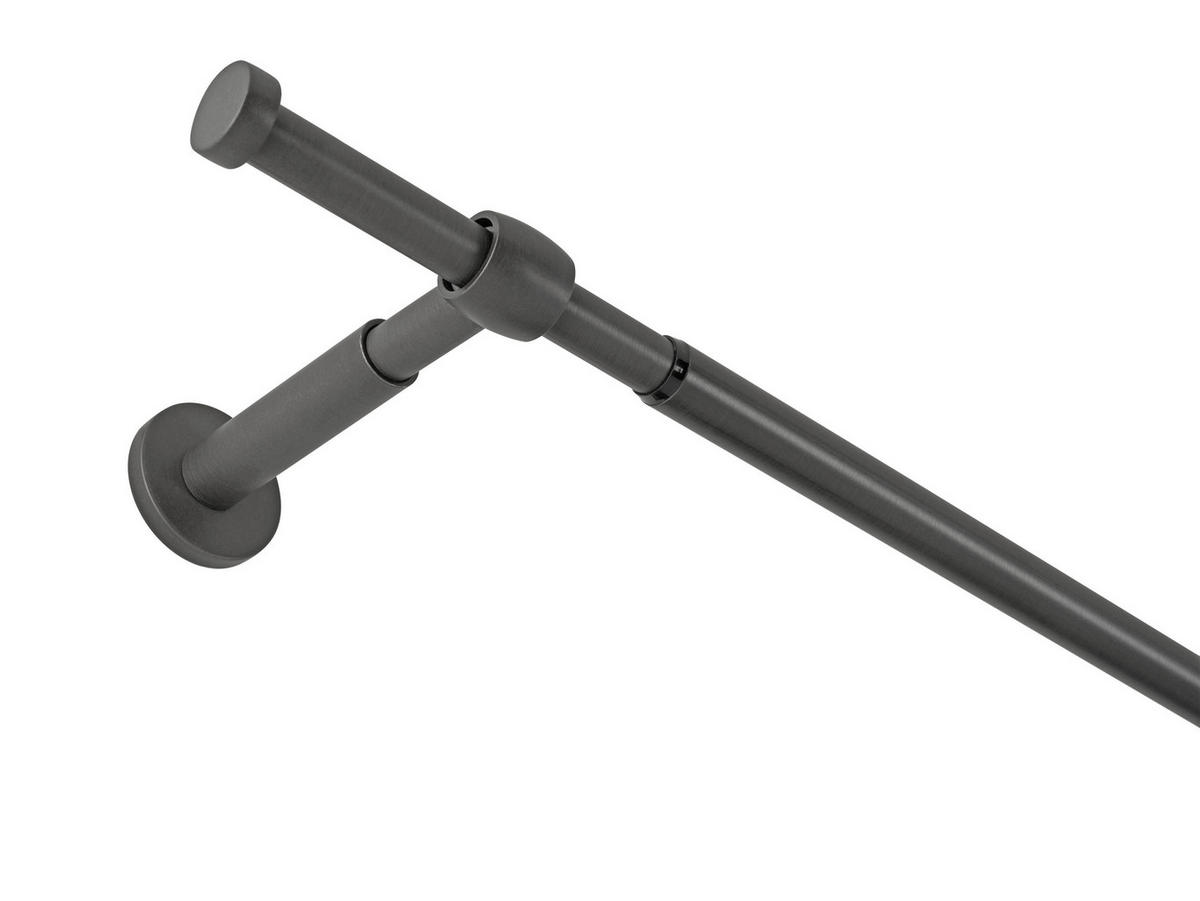 VORHANGSTANGENSET 210 cm  - Anthrazit, Basics, Metall (210cm)