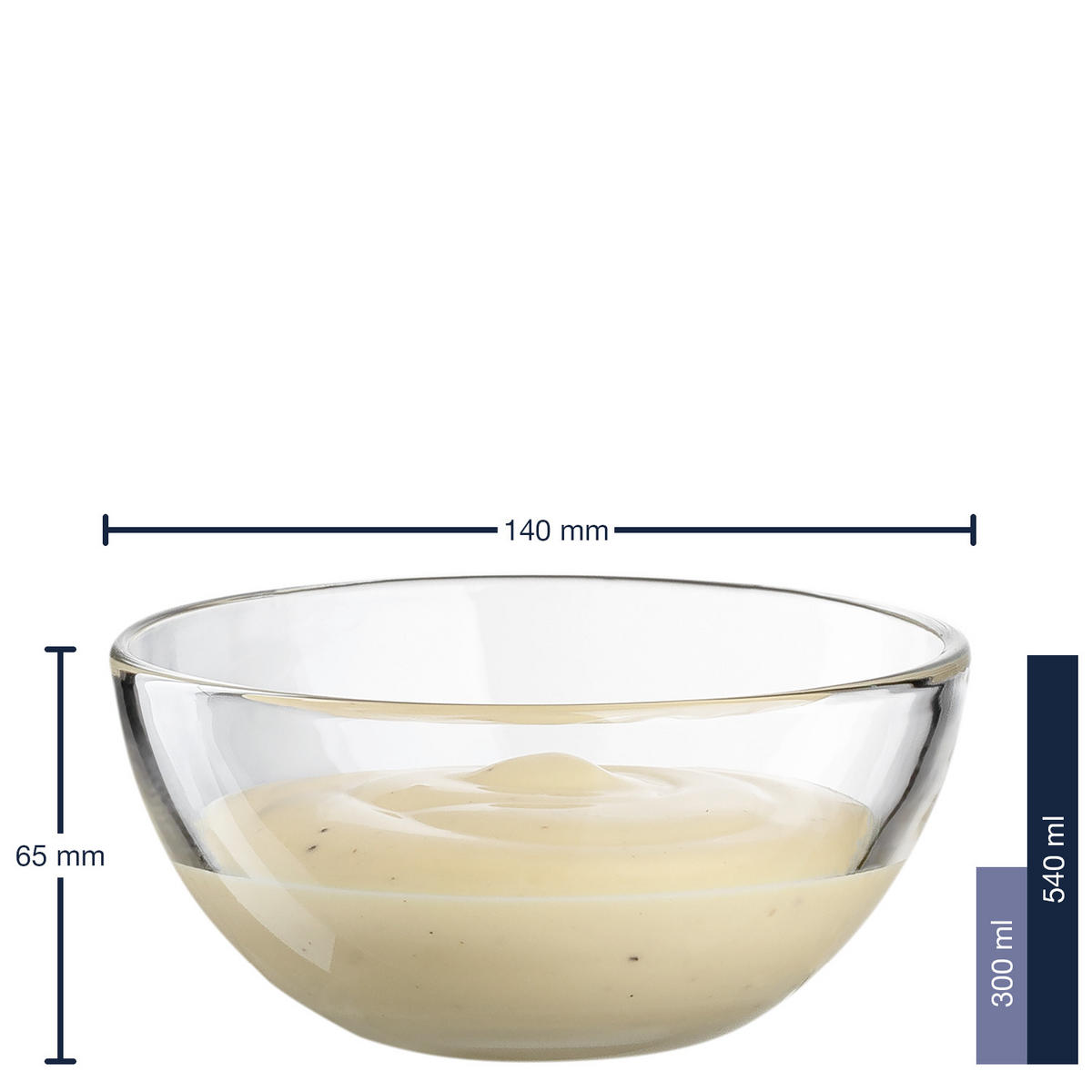 SCHÜSSELSET CUCINA 6-teilig  - Dunkelgrau/Transparent, Design, Glas/Kunststoff (23,30/15,30/23,30cm) - Leonardo