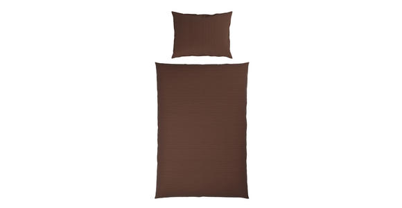 BETTWÄSCHE 2-teilig Mavie Satin 140/200 cm  - Braun, Basics, Textil (140/200cm) - Novel
