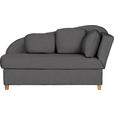 LIEGE  in Chenille, Flachgewebe Dunkelgrau  - Dunkelgrau, LIFESTYLE, Holz/Textil (180/97/85cm) - Novel
