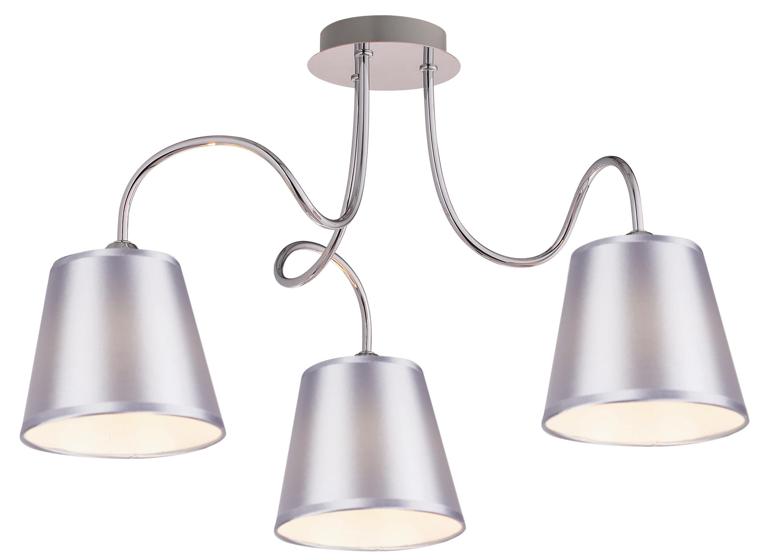 TAKLAMPA Luk 60/60/36 cm  - kromfärg, Klassisk, metall/plast (60/60/36cm)
