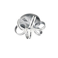 LED-TAKLAMPA Carrera 38 W 45/22 cm  - aluminiumfärg, Basics, metall (45/22cm) - Trio Leuchten