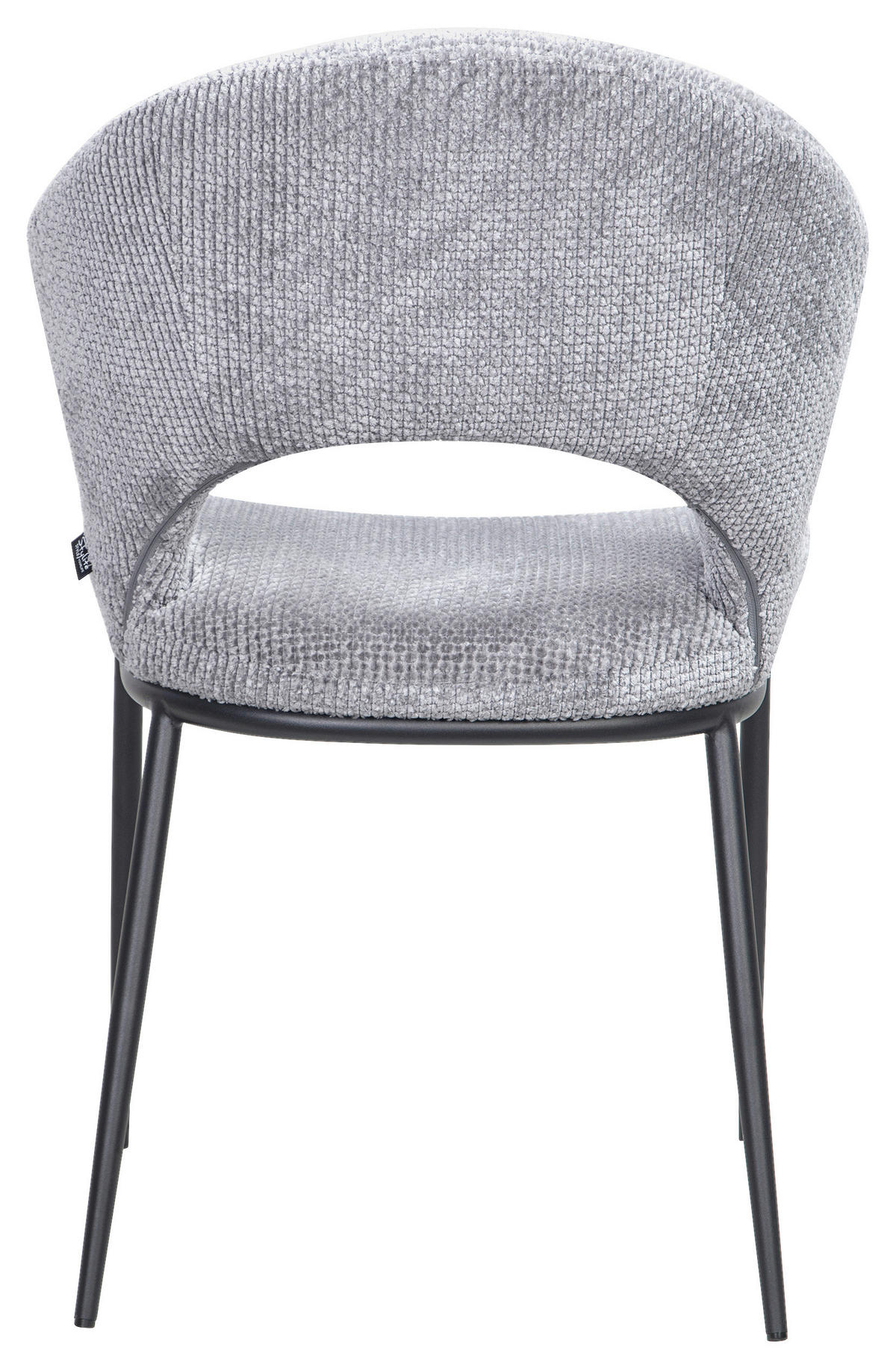 STUHL   Webstoff  Grau  - Schwarz/Grau, Design, Textil/Metall (56,5/83,5/63,5cm) - Stylife