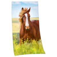 BADETUCH Blau, Braun, Grün, Multicolor 75/150 cm  - Blau/Multicolor, Basics, Textil (75/150cm) - Herding