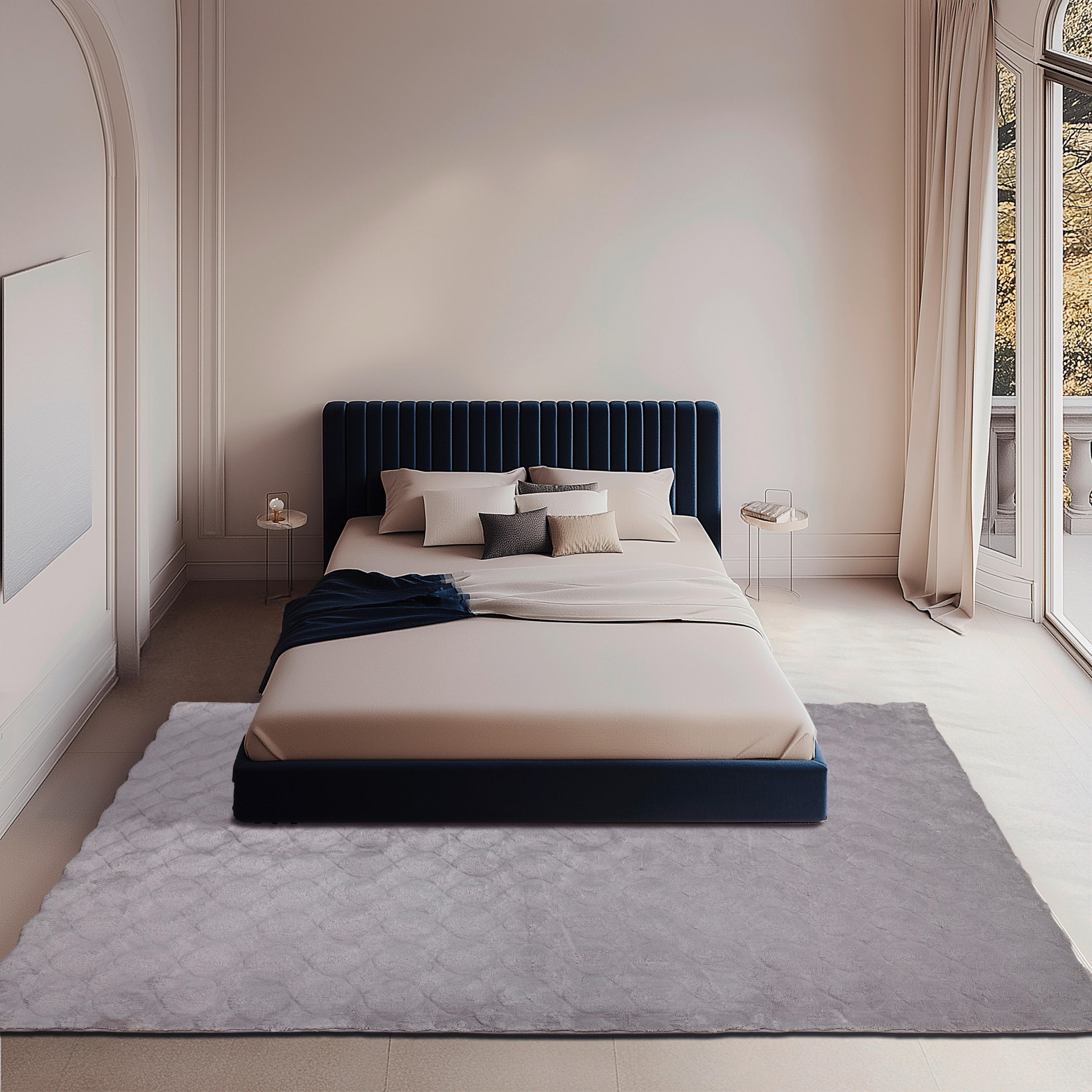 HOCHFLORTEPPICH 200/290 cm My Diamond Grau  - Grau, Design, Textil (200/290cm) - Obsession