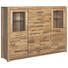 HIGHBOARD Wildeiche furniert, massiv geölt Eichefarben - Eichefarben/Alufarben, Design, Glas/Holz (163/122/40cm) - Landscape HIGHBOARD Wildeiche furniert, massiv geölt Eichefarben - Eichefarben/Alufarben, Design, Glas/Holz (163/122/40cm) - Landscape
