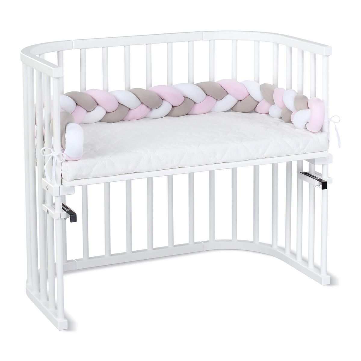 NESTCHENSCHLANGE Babybay  180/9/9 cm   - Beige/Rosa, Basics, Textil (180/9/9cm) - Babybay