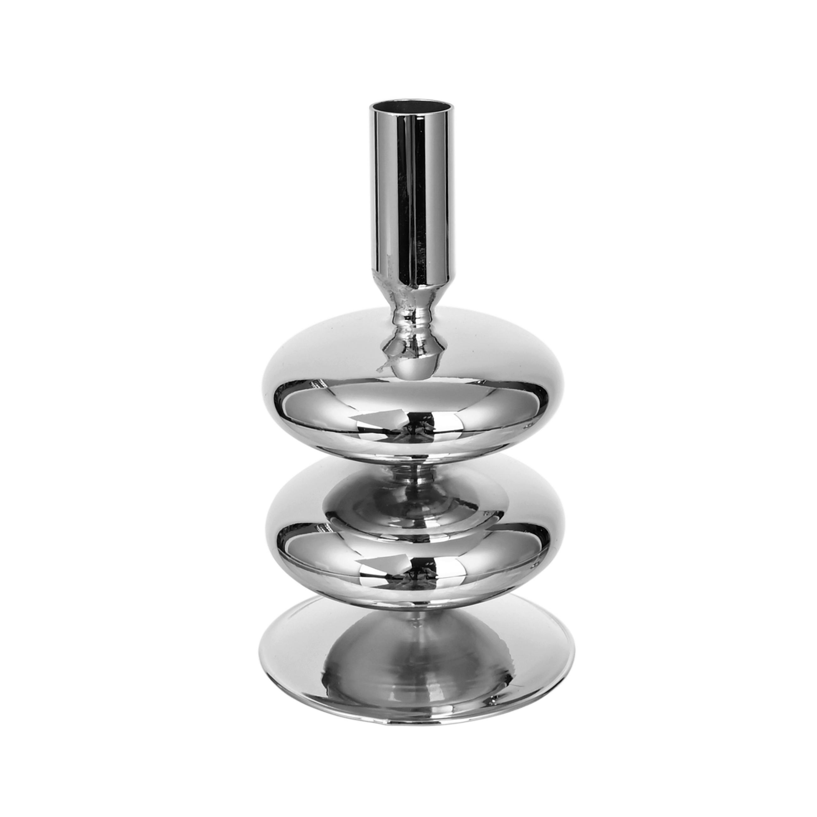 LJUSSTAKE  - silver, Trend, glas (9,5/16cm) - Ambia Home