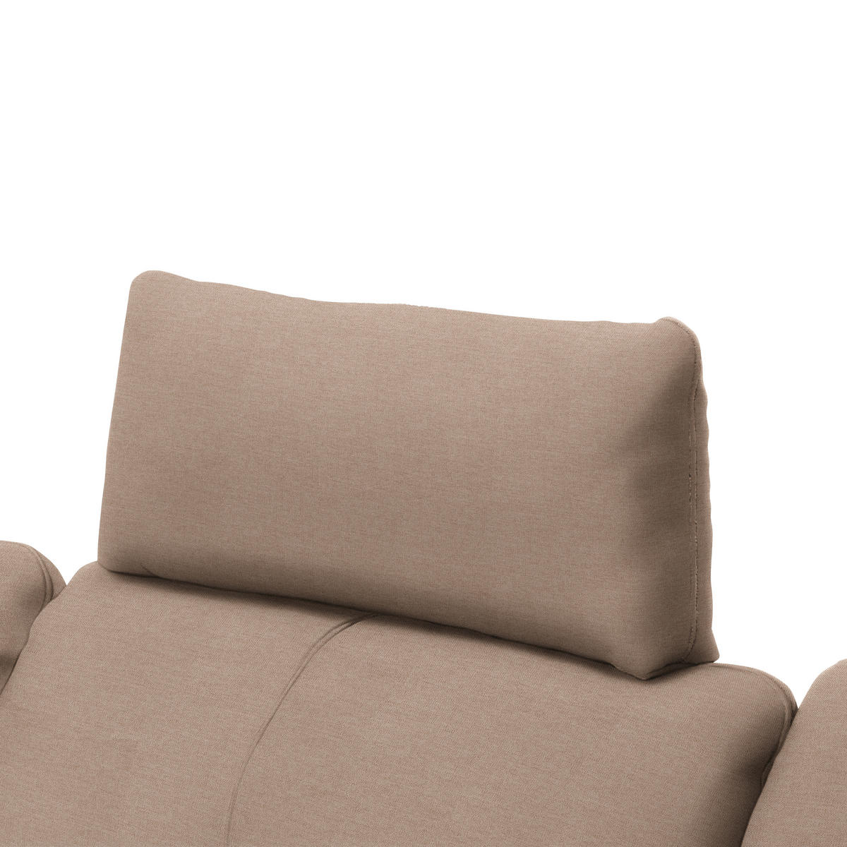 ECKSOFA in Webstoff Taupe  - Taupe/Schwarz, Design, Textil/Metall (179/301cm) - Chilliano