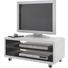 TV-ELEMENT Schwarz, Weiß - Schwarz/Weiß, Design, Holzwerkstoff (79/35/39cm) - Carryhome