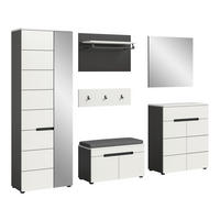 ELŐSZOBAFAL - fehér, Design, faalapú anyag (255/190/37cm) - Livetastic