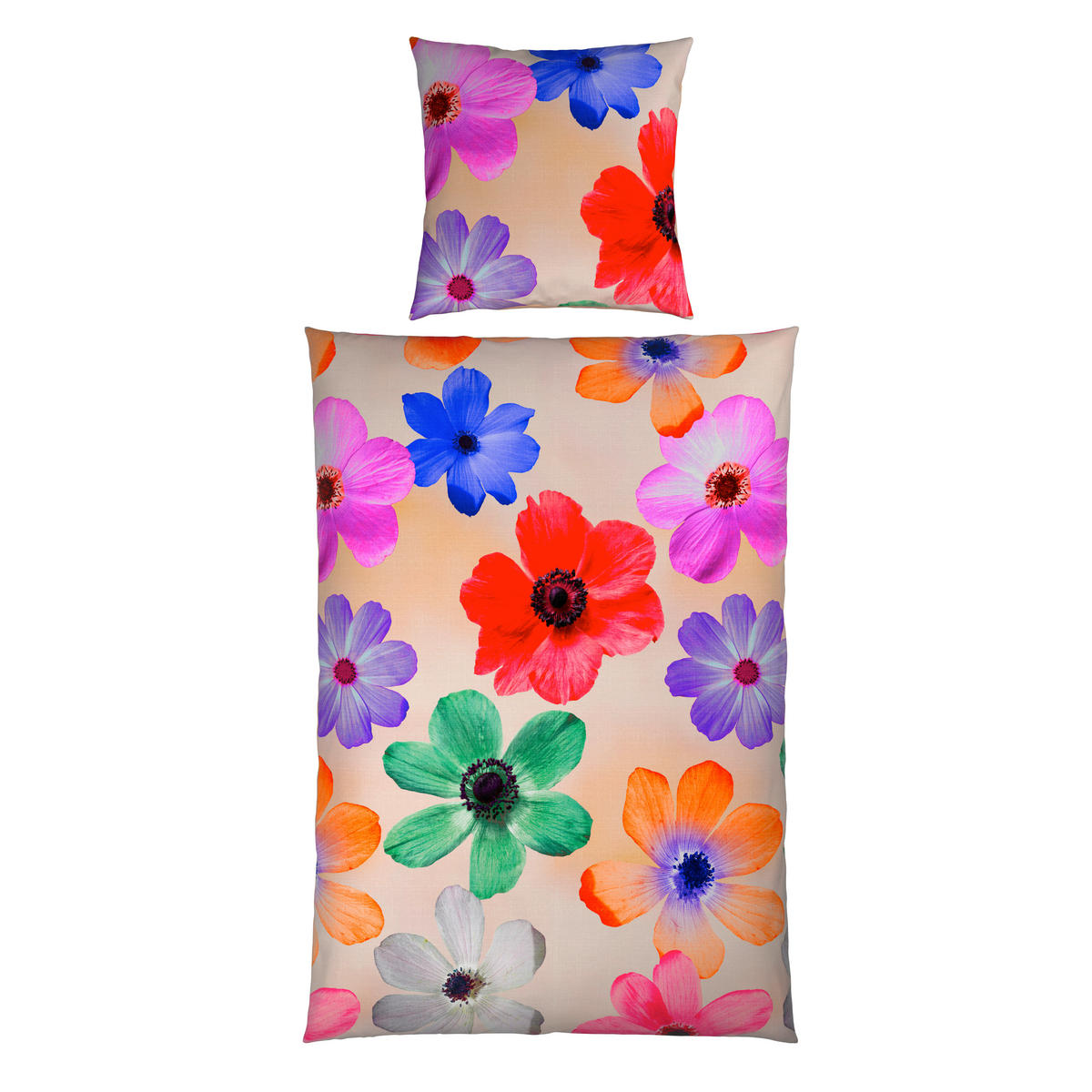 WENDEBETTWÄSCHE Satin 135/200 cm  - Multicolor/Rosa, Natur, Textil (135/200cm) - Esposa