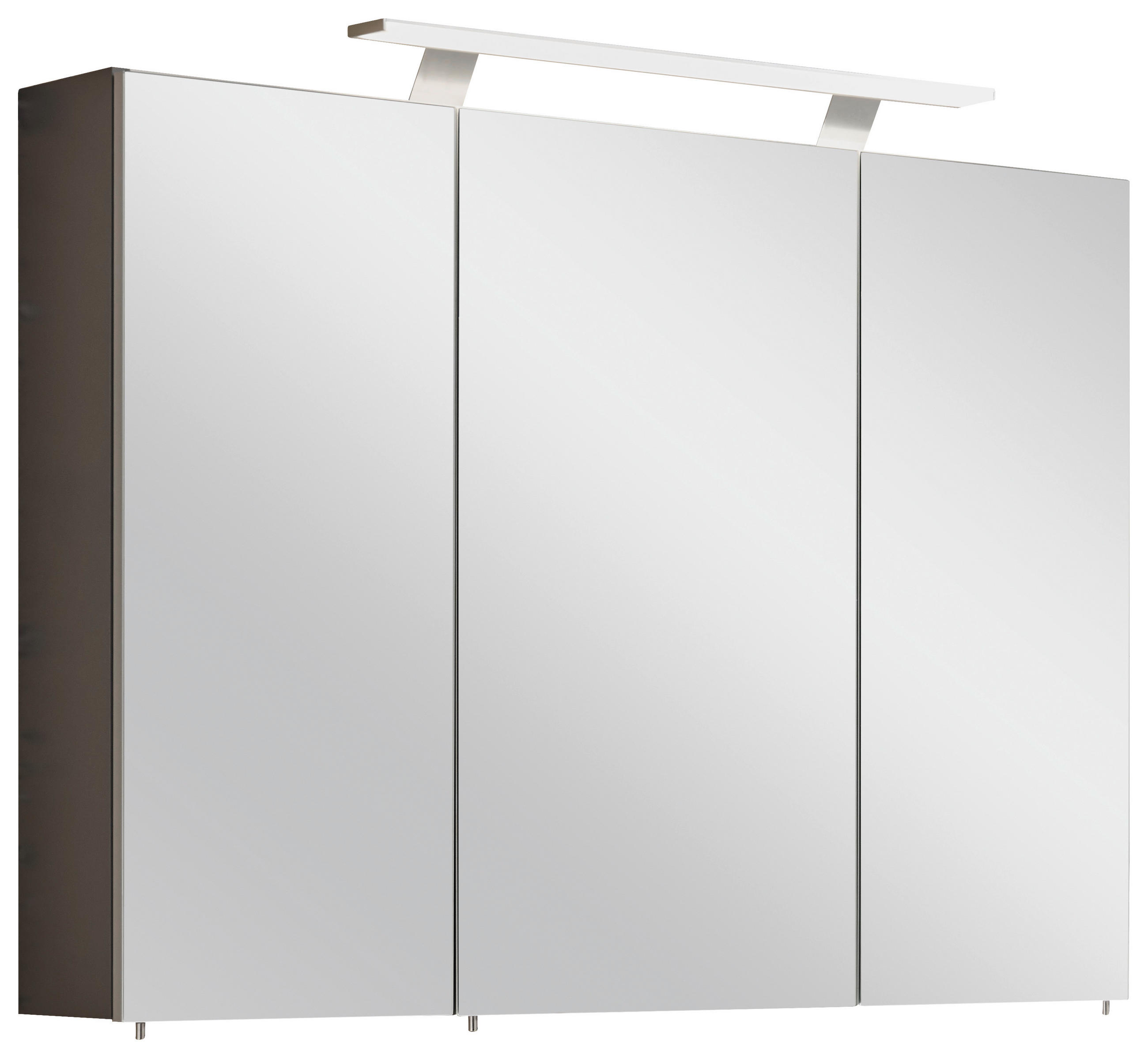 SPIEGELSCHRANK 100/75,7/16 cm  - Silberfarben/Grau, MODERN, Glas/Holzwerkstoff (100/75,7/16cm) - Stylife
