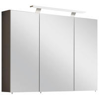 SPIEGELSCHRANK 100/75,7/16 cm  - Silberfarben/Grau, MODERN, Glas/Holzwerkstoff (100/75,7/16cm) - Stylife