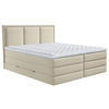 BOXSPRINGBETT 180/200 cm  in Beige  - Beige, Design, Kunststoff/Textil (180/200cm) - MID.YOU