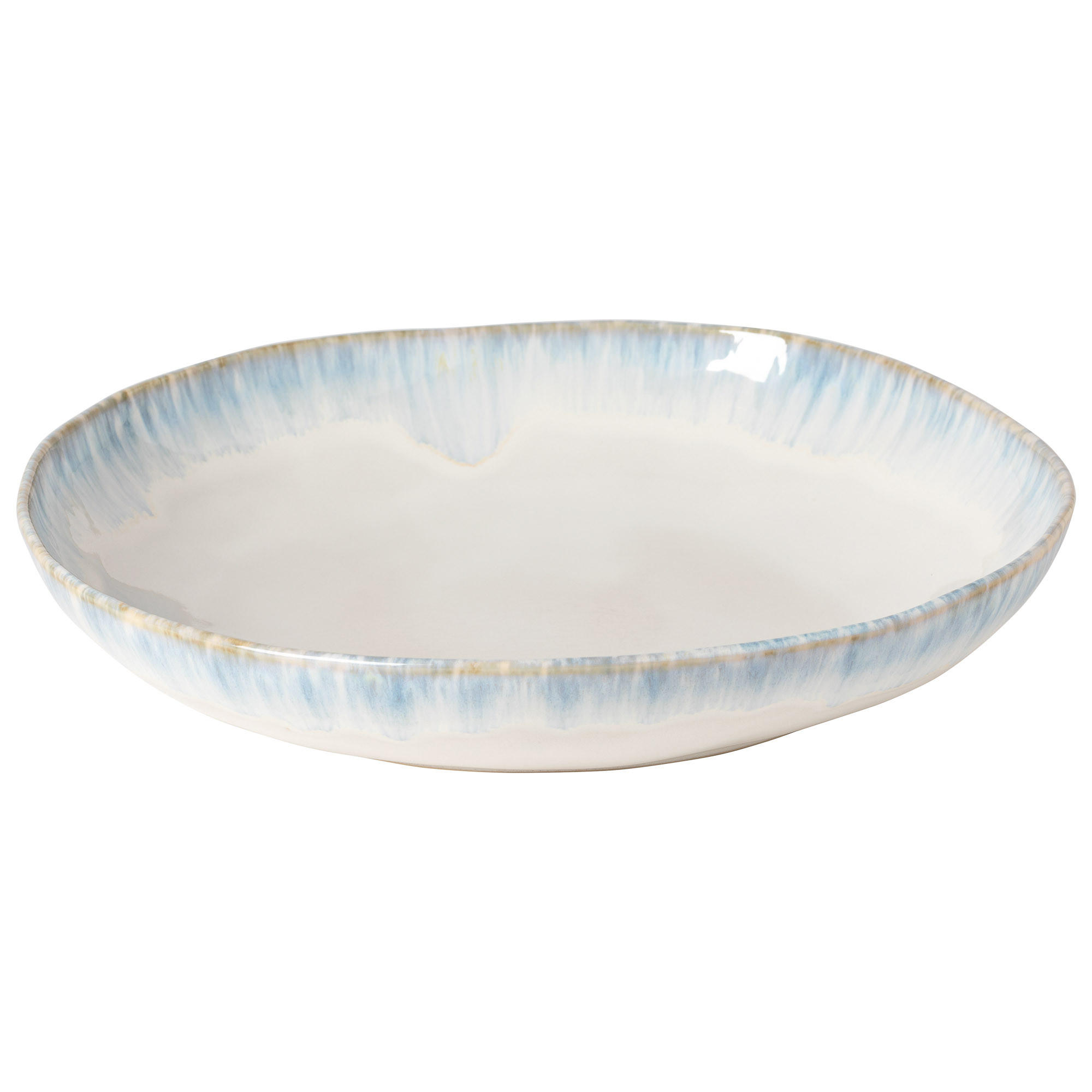 SCHÜSSEL BRISA   - Weiß/Hellblau, Basics, Keramik (37/7cm) - Costa Nova
