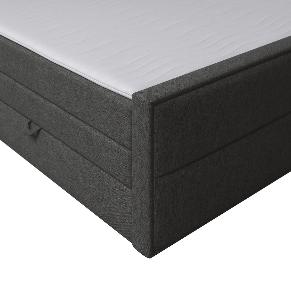BOXSPRINGBETT 180/200 cm  in Anthrazit  - Anthrazit, Modern, Holz/Kunststoff (180/200cm) - MID.YOU