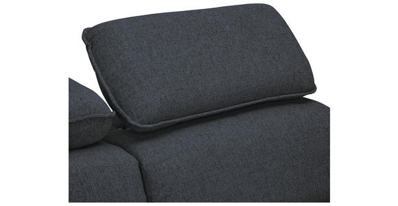 ECKSOFA Dunkelgrau Flachgewebe  - Dunkelgrau/Schwarz, MODERN, Kunststoff/Textil (182/237cm) - Carryhome