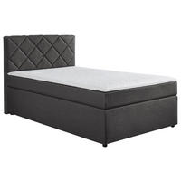 BOXSPRINGBETT 90/200 cm  in Anthrazit  - Anthrazit/Schwarz, Konventionell, Kunststoff/Textil (90/200cm) - Boxxx