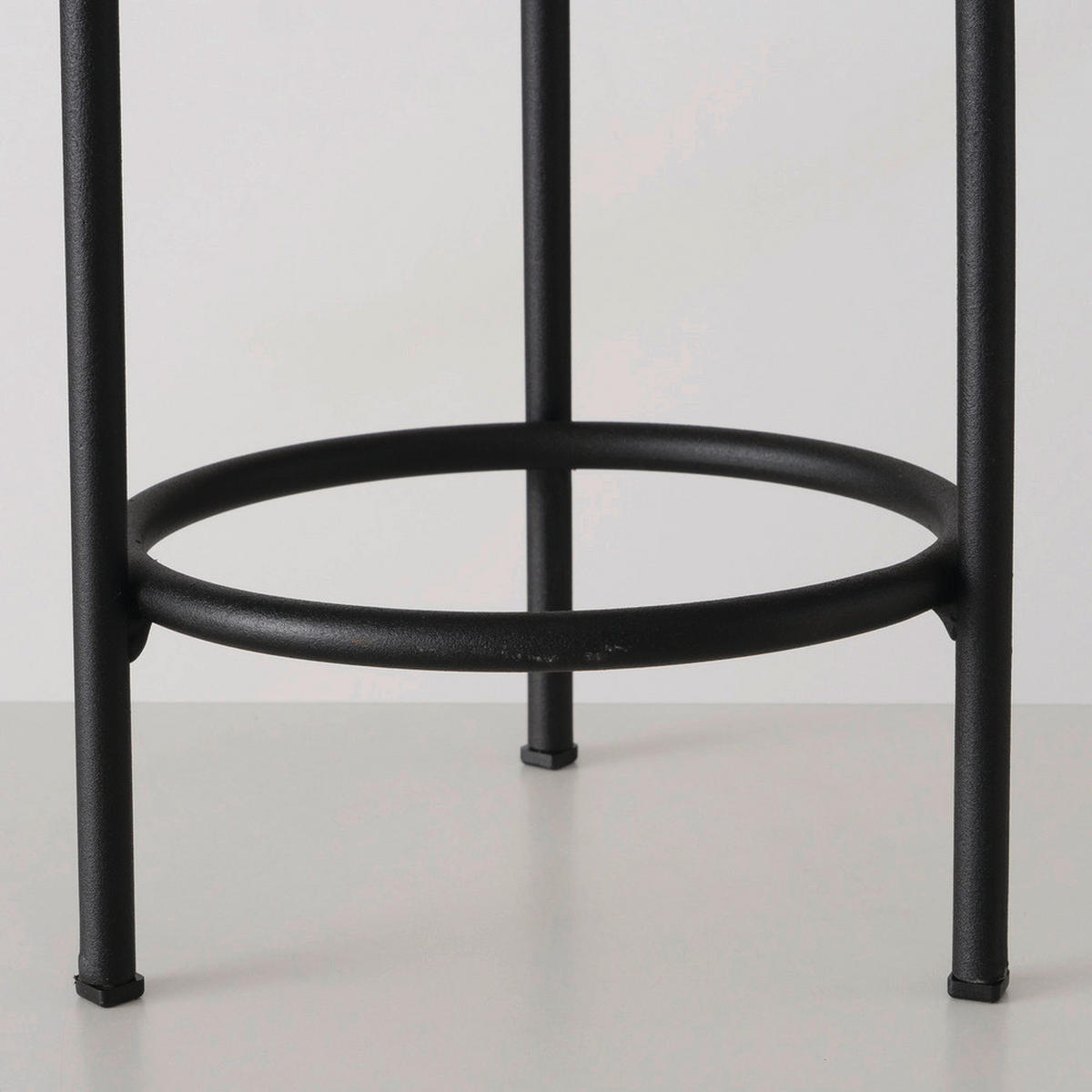 WINDLICHT Schwarz 20/73 cm  - Schwarz, Design, Glas/Metall (20/73cm) - Boltze Home