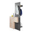 GARDEROBE Eichefarben, Grau - Eichefarben/Grau, Design, Glas (110/205/40cm) - Carryhome