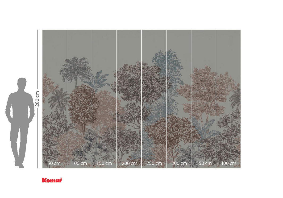 FOTOTAPET 400/280 cm  - multicolor, Trend, papper (400/280cm) - Komar