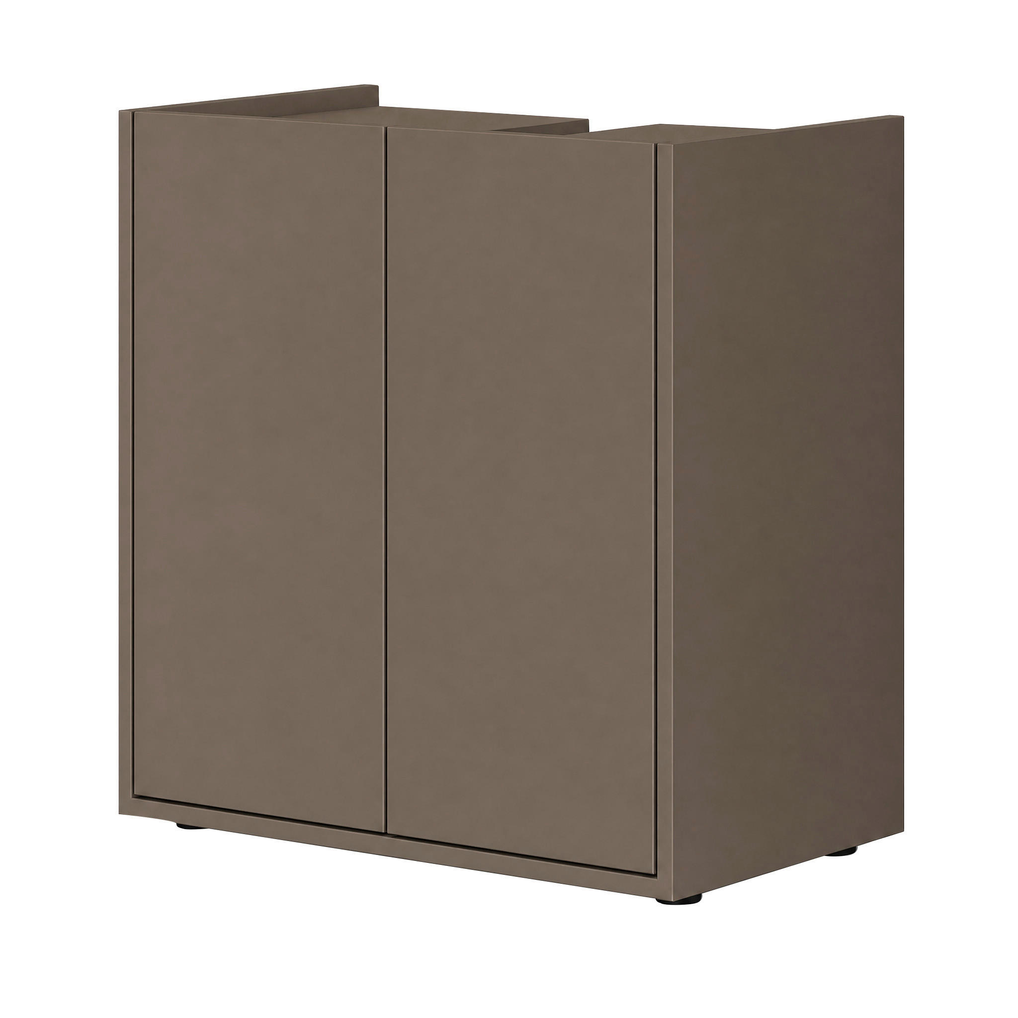 WASCHBECKENUNTERSCHRANK 60/62/35 cm  - Schwarz/Cappuccino, Trend, Holzwerkstoff/Kunststoff (60/62/35cm) - MID.YOU