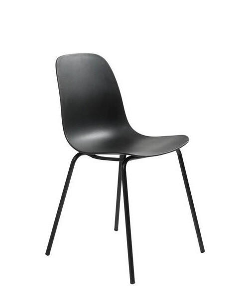 STUHL  in Kunststoff matt  - Schwarz, Design, Kunststoff/Metall (50/84/50cm) - Boxxx