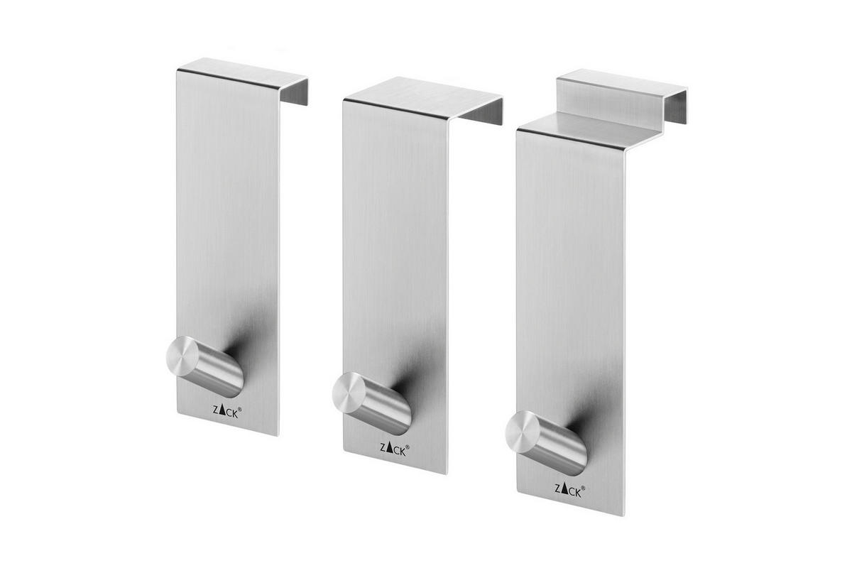 TÜRHAKEN  in Edelstahlfarben  - Edelstahlfarben, Basics, Metall (4,5/13,5/6cm) - Zack