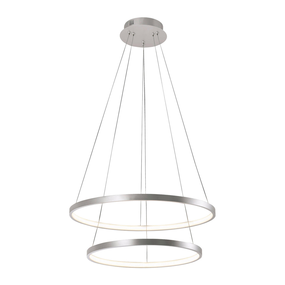VISEČA LED-SVETILKA  Helike 41 W/5330 lm/3000 K/230 V/ - srebrne barve, Trend, kovina/umetna masa (50/50/120cm)