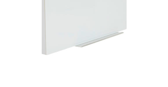 AUFSATZSCHRANK 91/40/40,5 cm - Weiß Hochglanz/Alufarben, Design, Holzwerkstoff/Metall (91/40/40,5cm) - Voleo